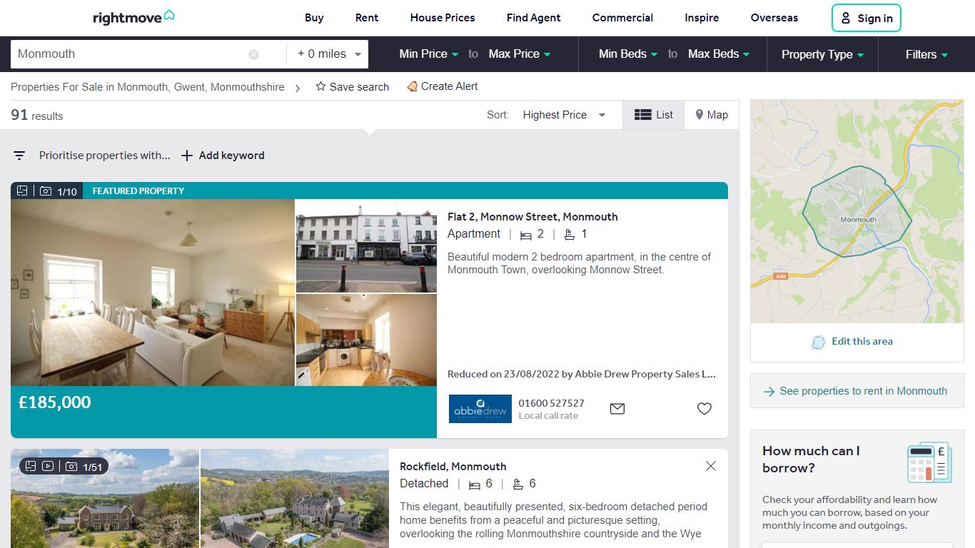 Properties For Sale in Monmouth | Rightmove